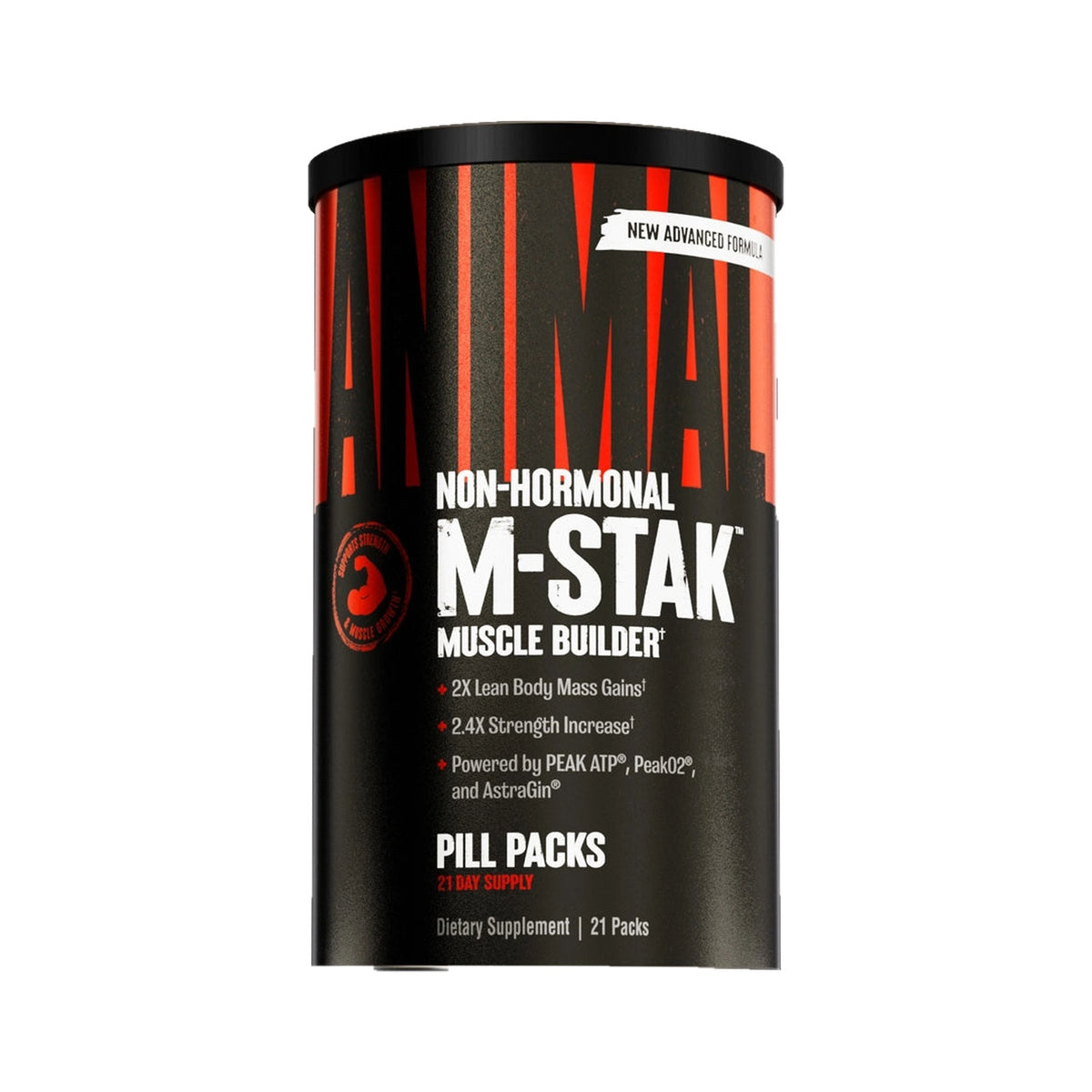 Animal M-Stak – Non-Hormonal Muscle Builder, 21 Pill Packs